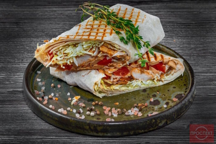 Шаурма с сыром и грибами XXL