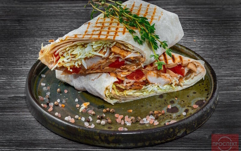 Шаурма с сыром и грибами XXL