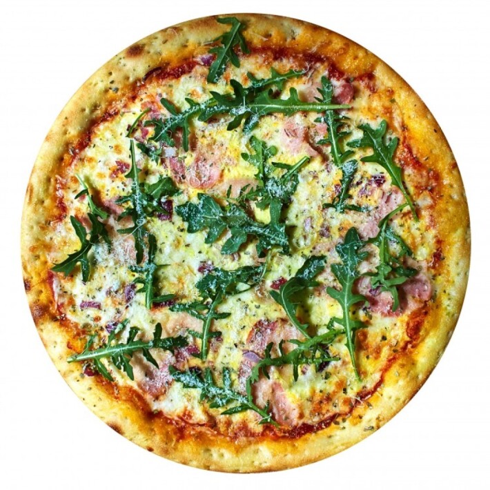 Пицца карбонара