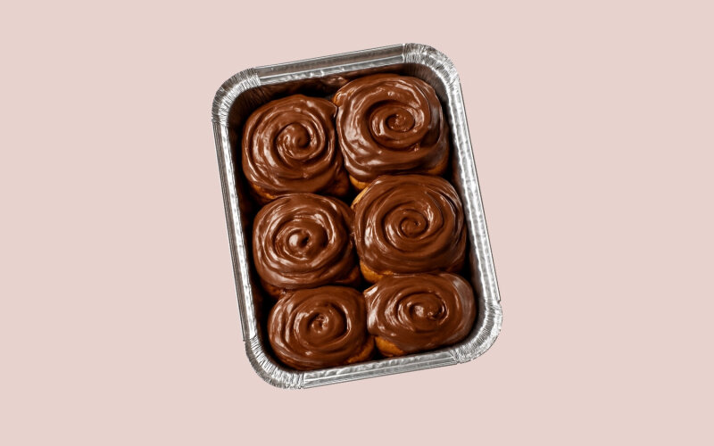 Выпеченный набор из шести шоколадных