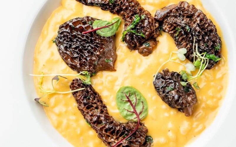 «Ризотто» тыквенное со сморчками