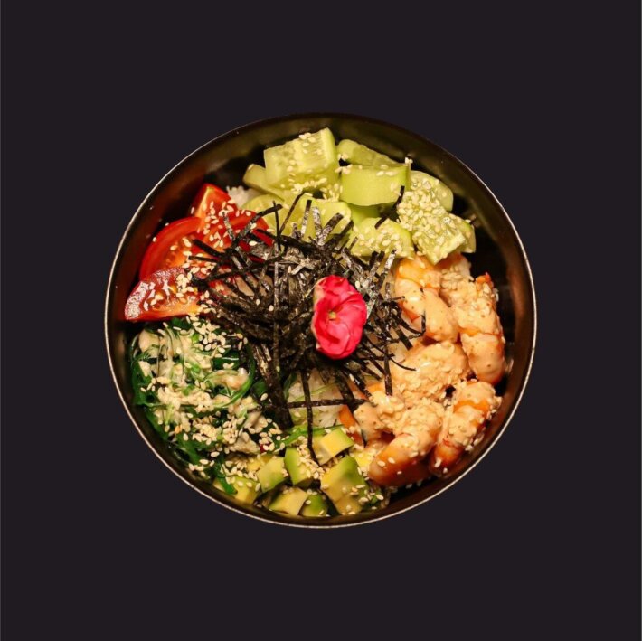 Поке с креветками