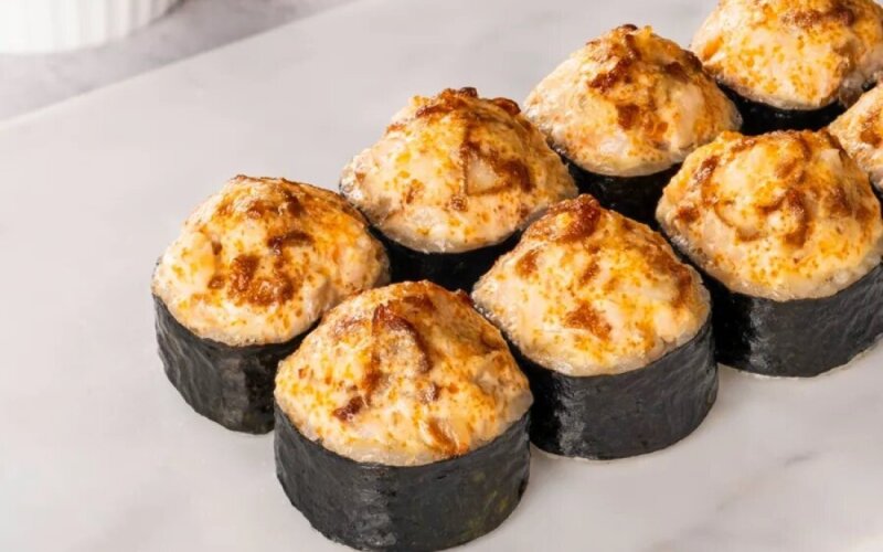 Запеченный с креветкой