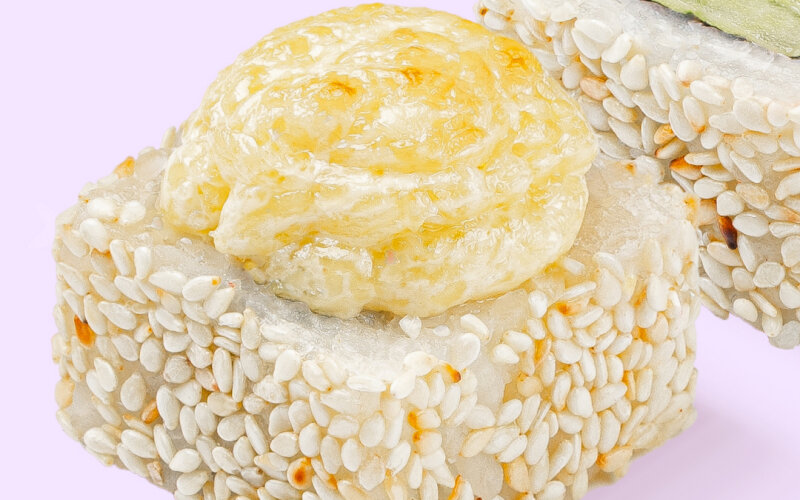 Запечённый с креветкой