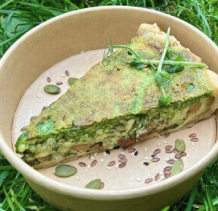 Пирог с лисичками