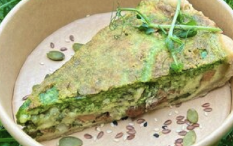 Пирог с лисичками