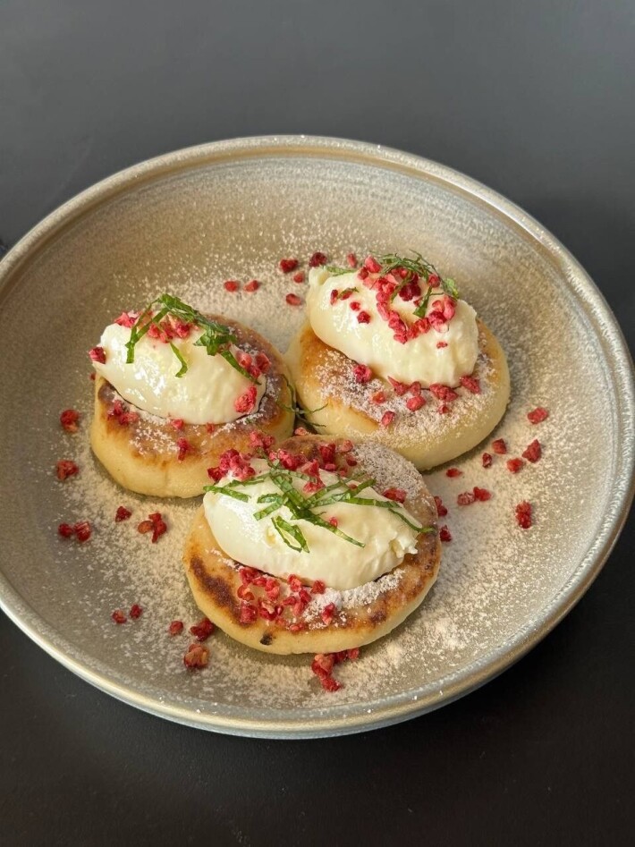 Сырники с ванильным кремом