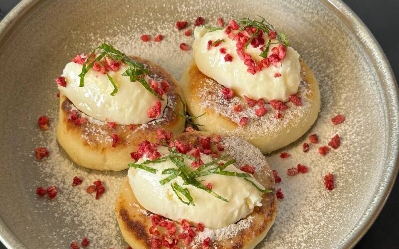 Сырники с ванильным кремом