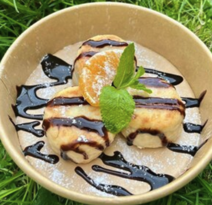 Сырники с шоколадным топпингом