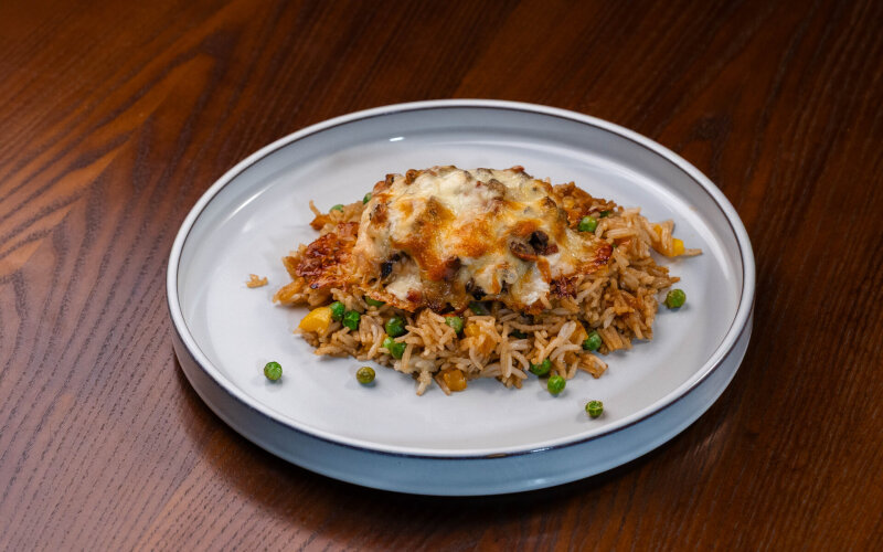 Филе куриное с беконом и грибами