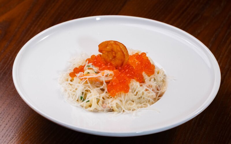 Паста с креветками