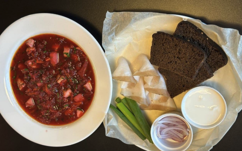 Борщ с цыплёнком