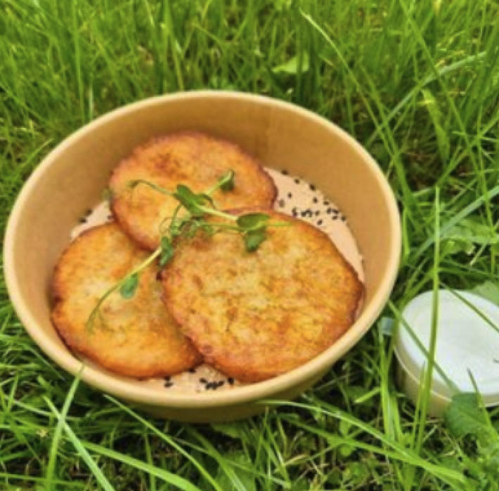 Драники со сметаной