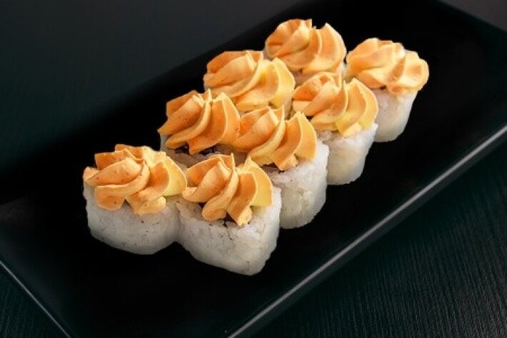 Ролл «Лава с крабом»