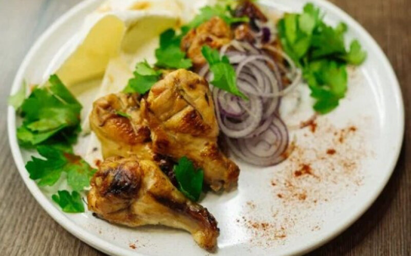 Куриные плечики на гриле