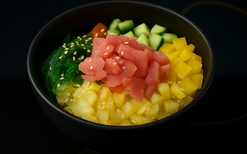 Поке салат с тунцом