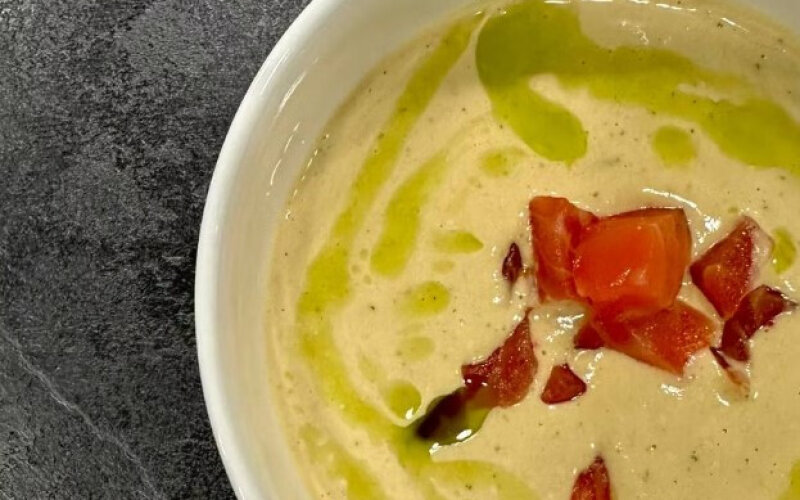 Крем-суп с лососем