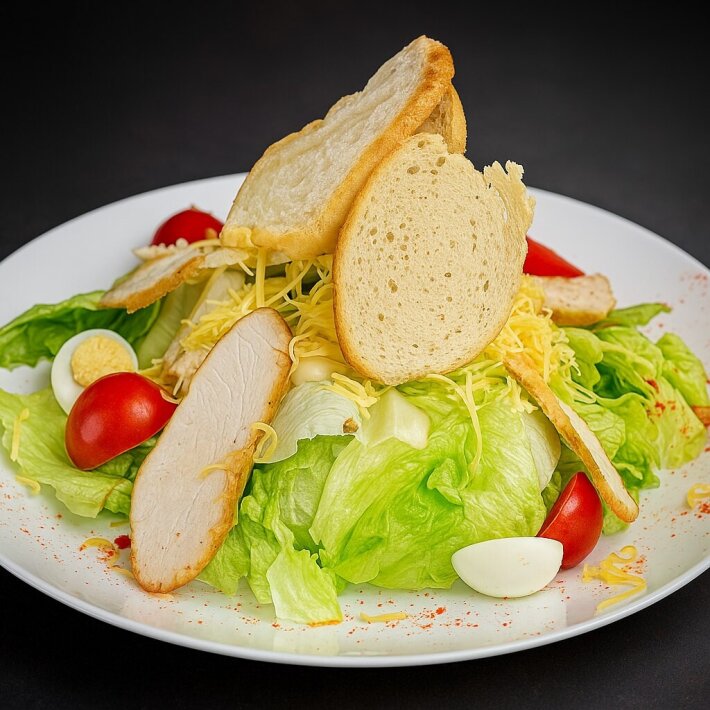 Салат «Цезарь с курицей»