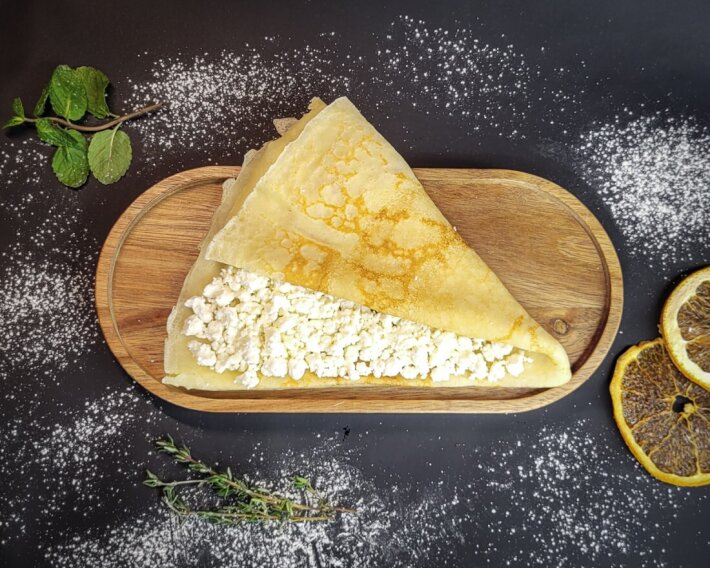 Блинчик с творогом