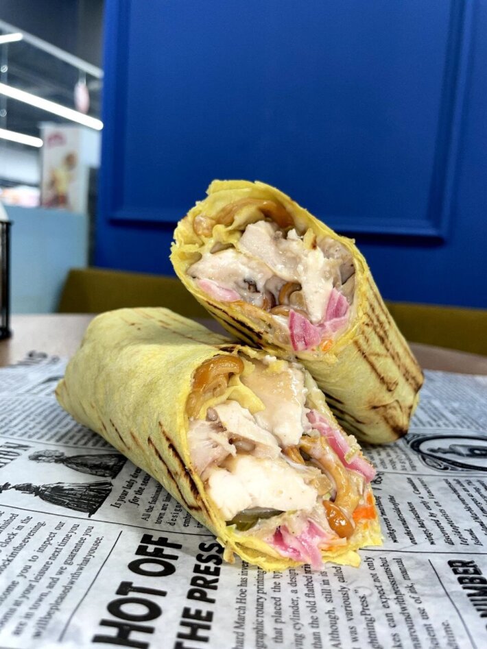 Шаурма «Опята маринованные с соусом Трюфель»