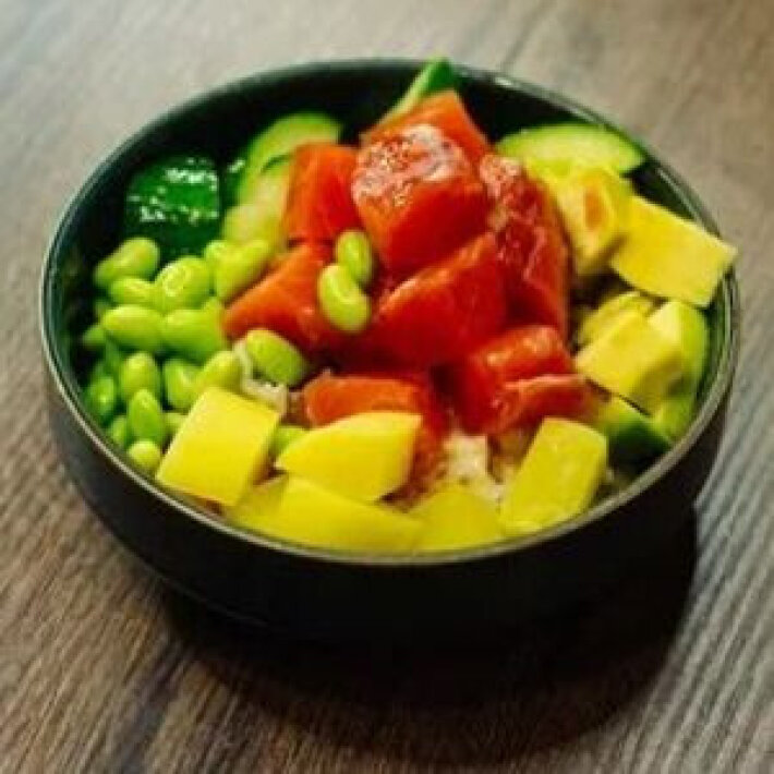 Поке с лососем