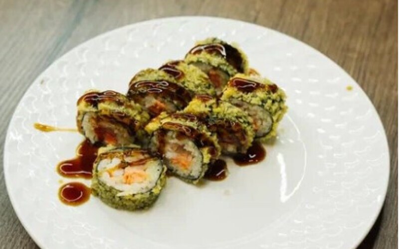 Ролл «Темпура с лососем»