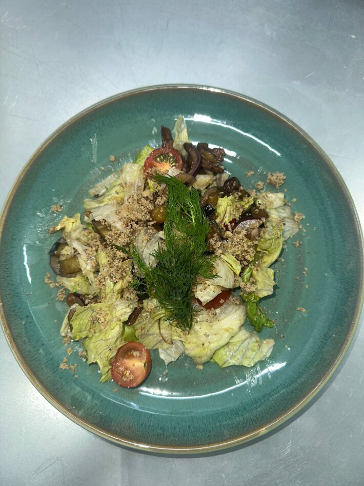 Салат «Тёплый» с говядиной