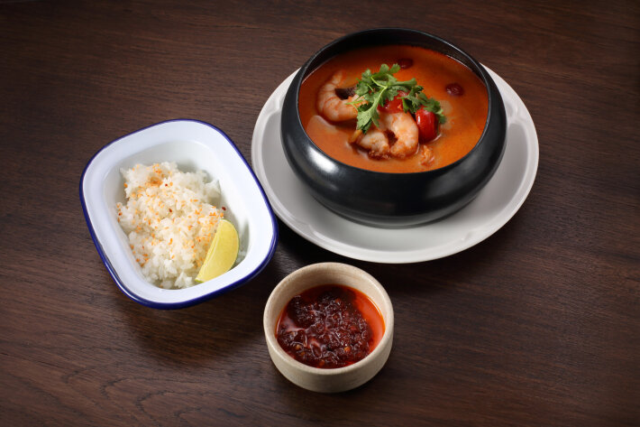 Том ям с креветками