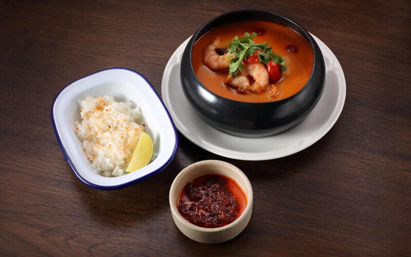 Том ям с креветками