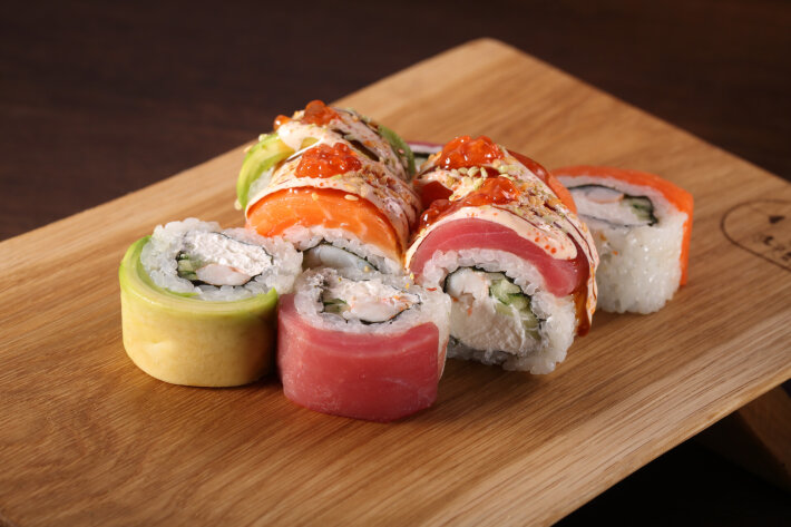 Ролл «Тунец-лосось»