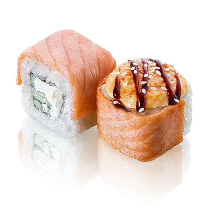 Запеченный ролл Филадельфия Хот