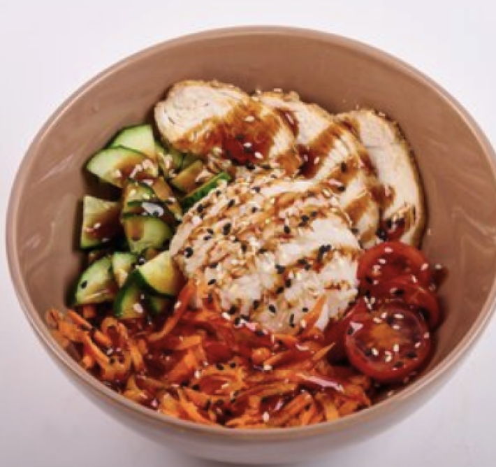 Поке с курочкой терияки