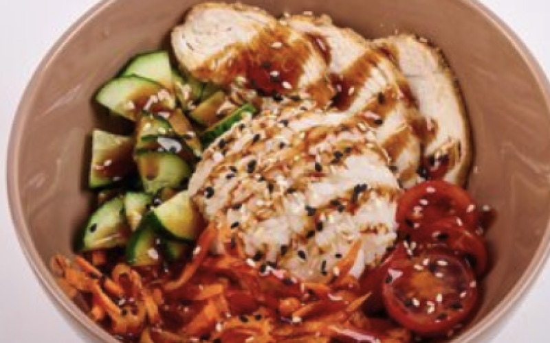 Поке с курочкой терияки