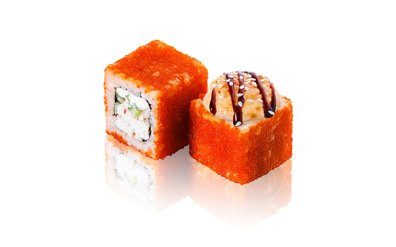 Ролл Калифорния запечённая