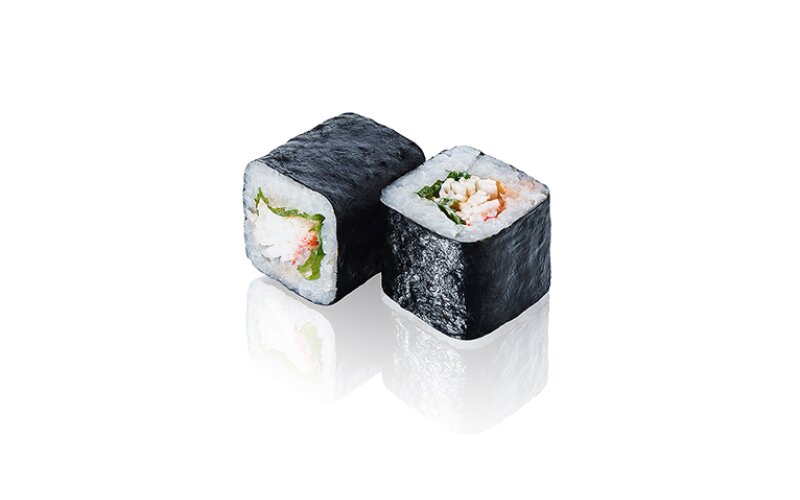 Острый ролл с крабом