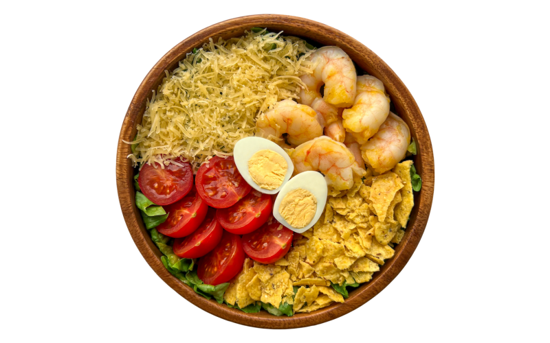 Цезарь-боул с креветками