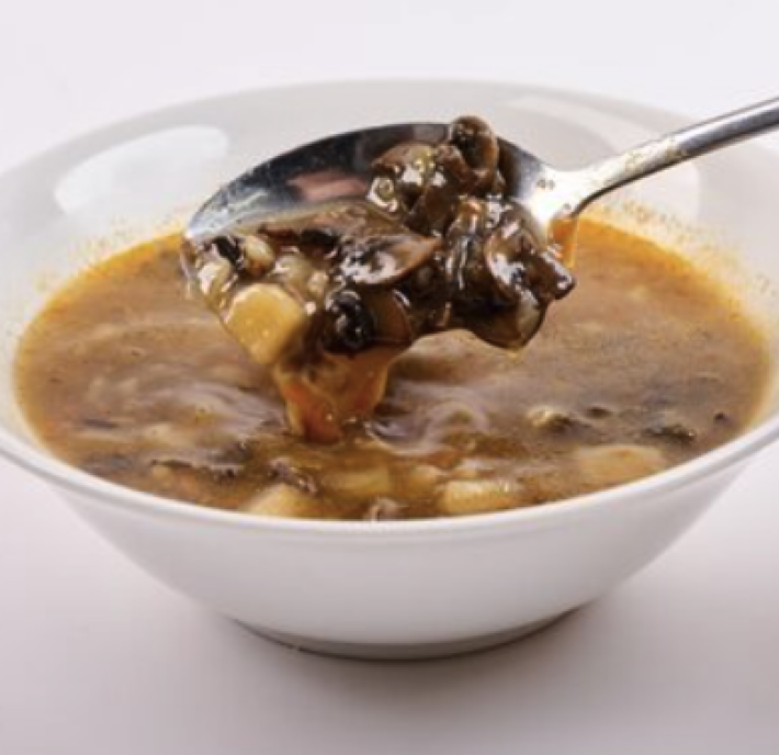 Суп с перловкой и грибами