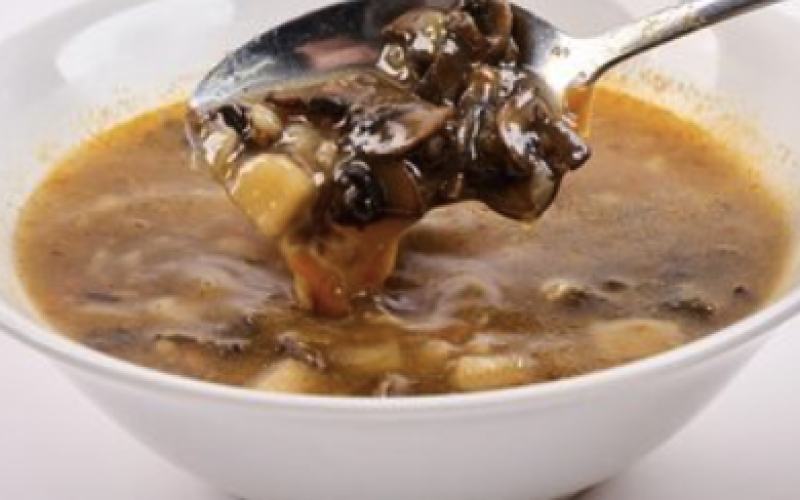 Суп с перловкой и грибами