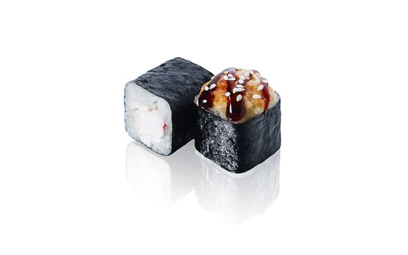 Запечённый ролл с крабом