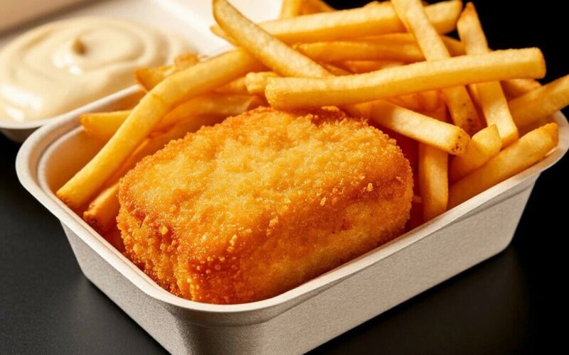 Кордон Блю+фри+соус