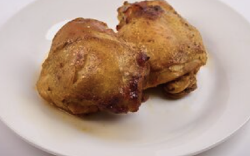 Куриные бёдрышки в медово-горчичном соусе