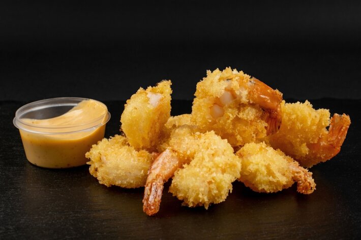 Креветки со сладким васаби