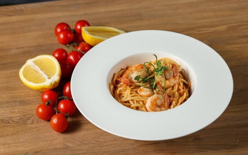 Спагетии с морепродуктами
