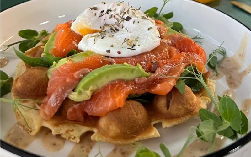 Вафля «Гонконгская» с форелью