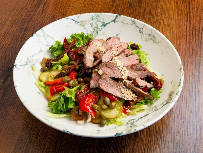 Стейк салат