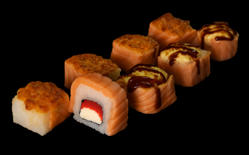 Ролл «Запечённый лосось»