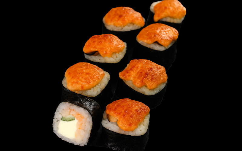 Ролл с мидиями