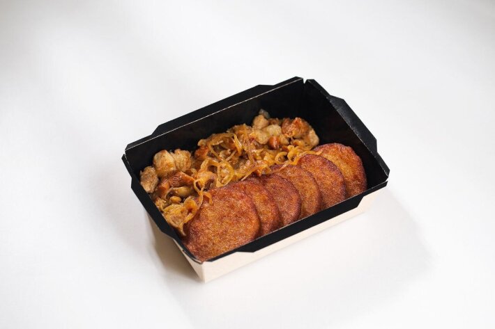 Драники с поджаркой