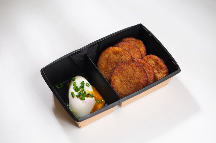 Драники с яйцом-пашот