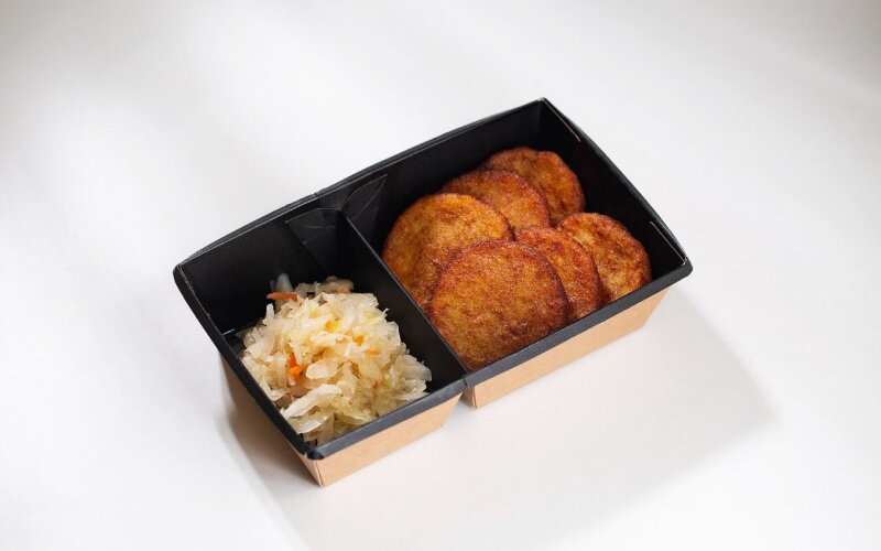 Драники с квашеной капустой